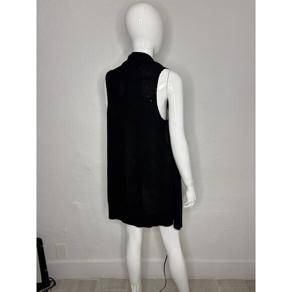 Eileen Fisher sleeveless open cardigan 100% Wool - Picture 3 of 4